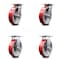 Service Caster 8 Inch Poly on Cast Iron Caster Set with Roller Bearing 2 Swivel Lock 2 Rigid SCC-35S820-PUR-RS-BSL-2-R-2 - alternate 1